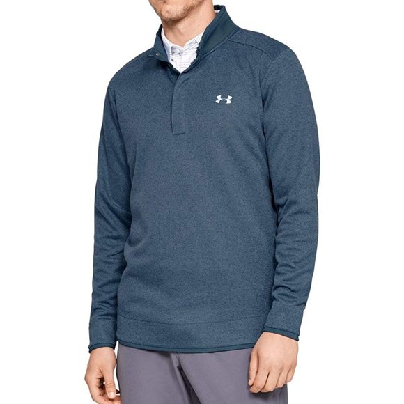 Under Armour Other - Under Armour Golf UA Storm Sweater Fleece SF Mock Henley Blue 1329832-41…